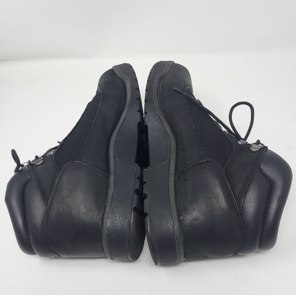 Timberland Field Boots Black Waterproof Leather Men Size 7 Youth 7 Women 8.5 - Picture 7 of 14